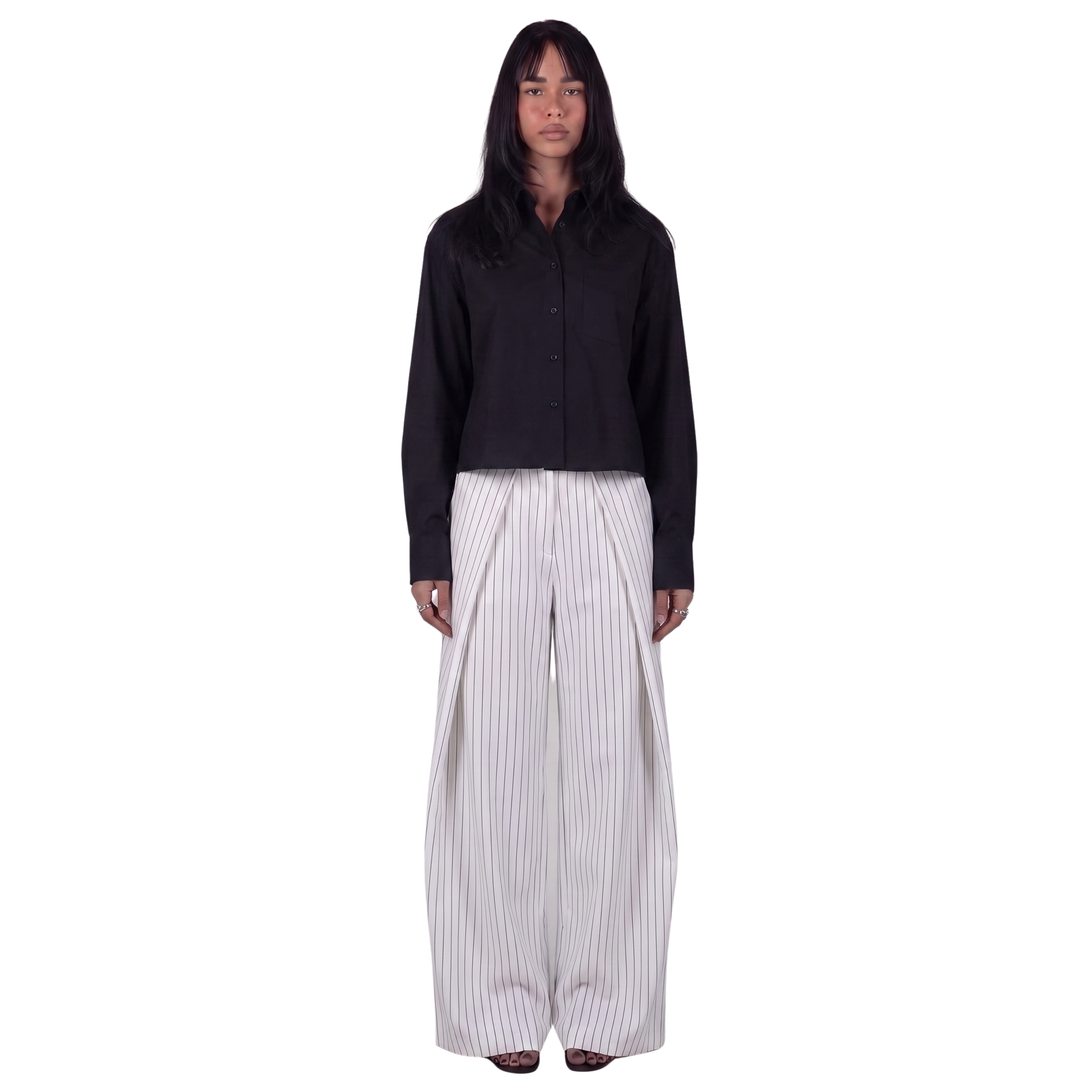 Adjustable Pants Unisex (White)