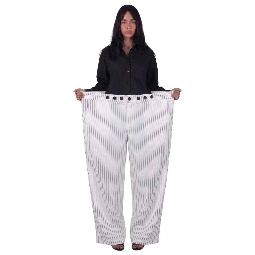 Adjustable Pants Unisex (White)