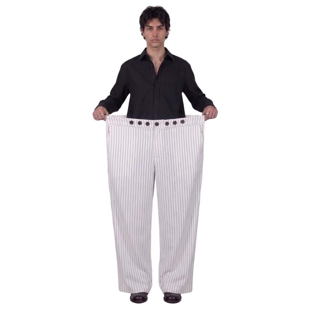Adjustable Pants Unisex (White)