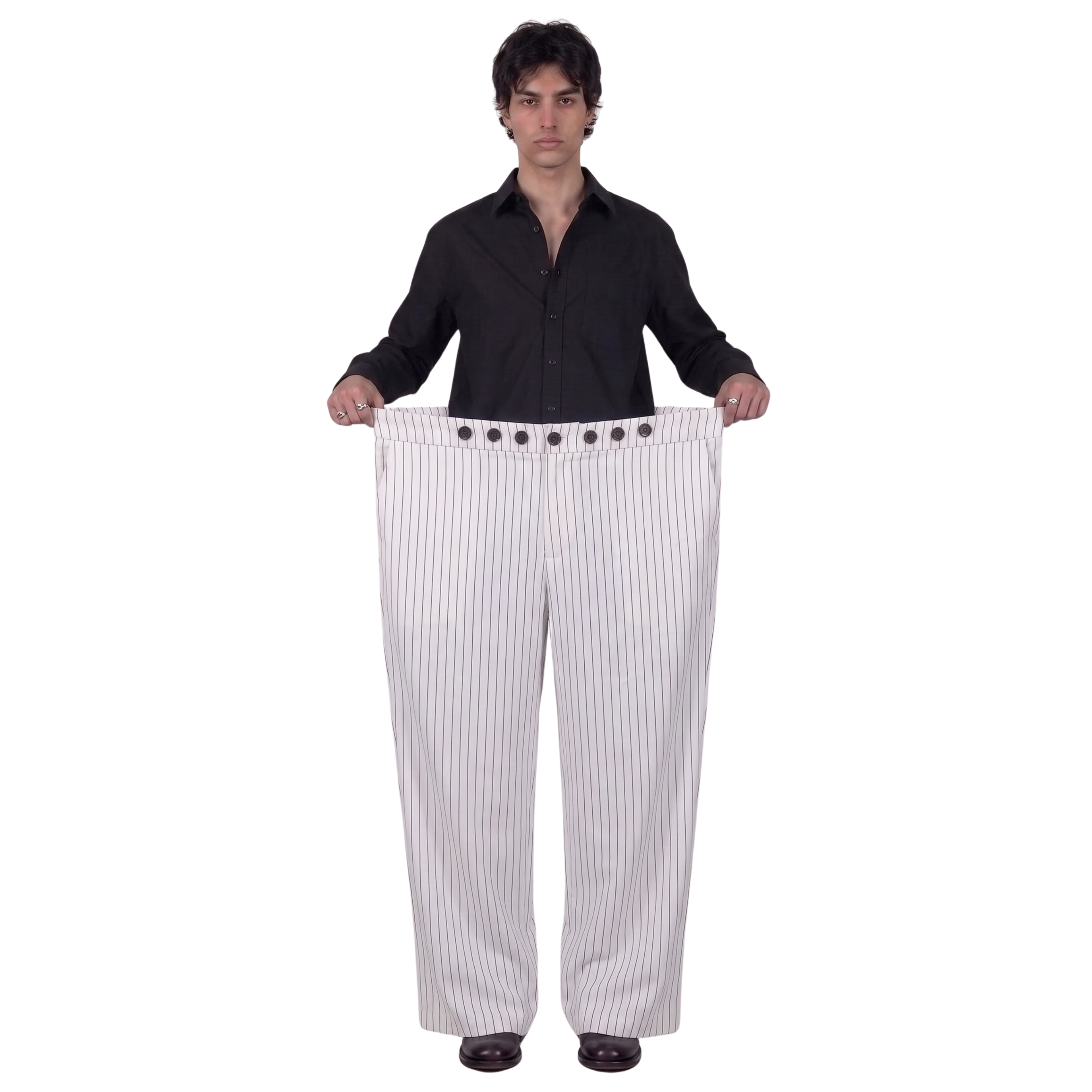 Adjustable Pants Unisex (White)